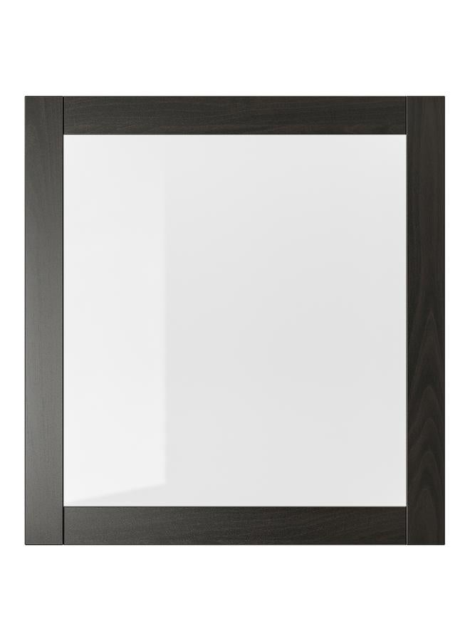 erorex Glass Door, Black-Brown/Clear Glass, 60X64 Cm - Image 1