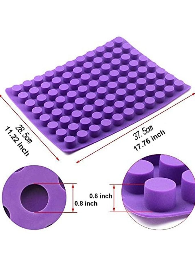 قوالب كعك الجبن الصغيرة المستديرة 88 تجويف قوالب سيليكون للخبز للشوكولاتة والترافل والهلام والحلويات - Image 3