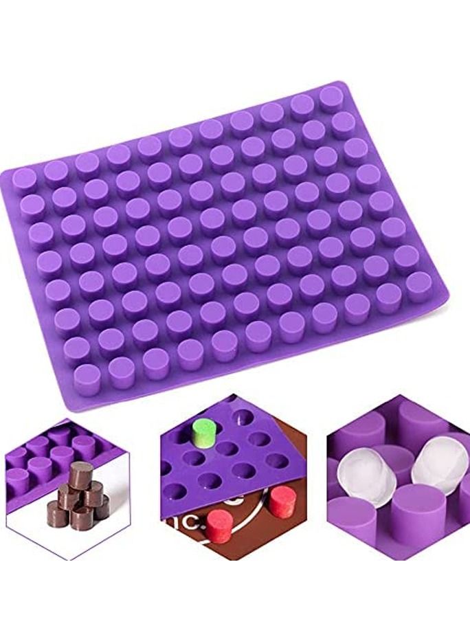 قوالب كعك الجبن الصغيرة المستديرة 88 تجويف قوالب سيليكون للخبز للشوكولاتة والترافل والهلام والحلويات - Image 1
