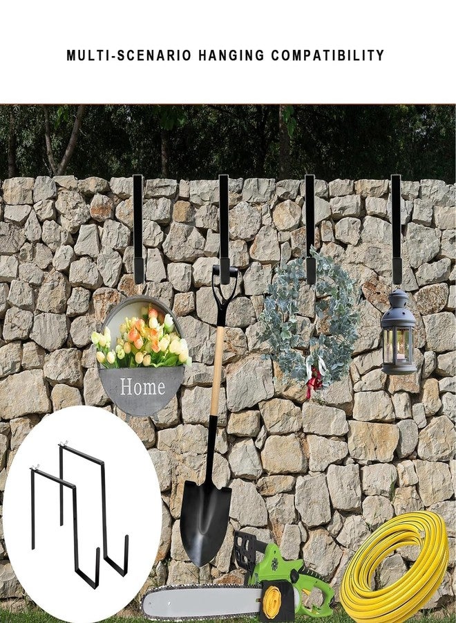 Mcvomv Wreath Stands for Cemetery Adjustable Wreath Hangers for Front Door Headstone Decorations for Cemetery Over The Door Hooks for Cemetery Halloween, Christmas 2 Pack - Image 4