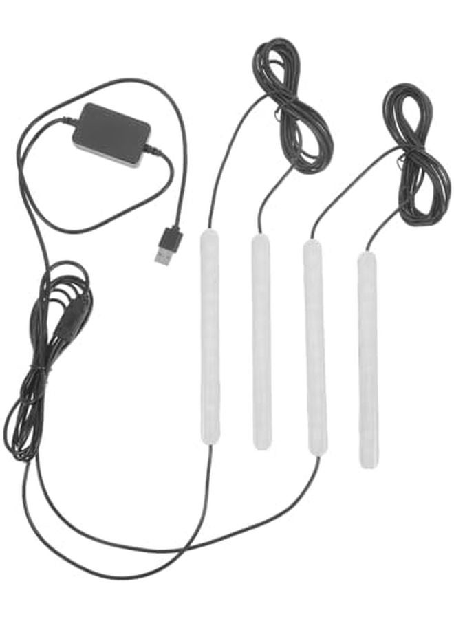 Valiclud مجموعة إضاءة LED المحيطة الداخلية للسيارة منفذ USB شاشة عرض ألوان نابضة بالحياة سهلة التركيب - Image 2