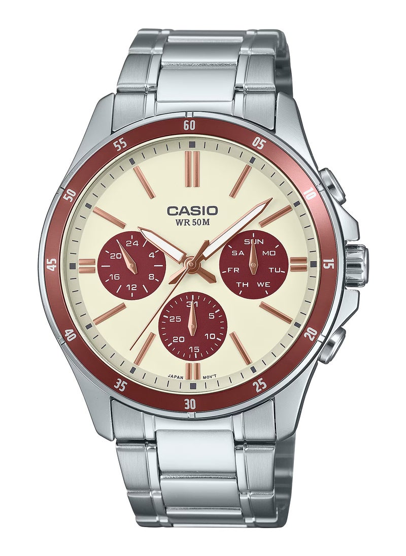 CASIO - Casio Enticer Standard Analog Stainless steel Band Men's Watch MTP-1374D-5A2V - Image 1