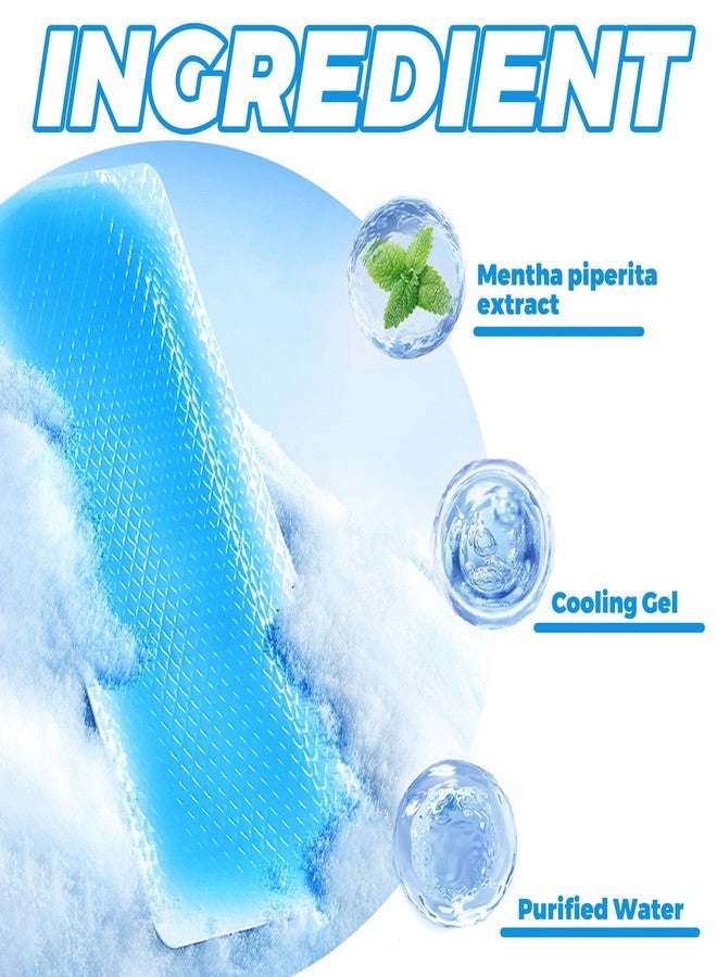 Cozeoa 20 Count Cooling Patches for Kids and Adults, Long Lasting Cooling Gel Patches, Gentle Fever Relief & Summer Cooling Patches for Forehead, Disposable Cold Patch for Travel & Outdoor Activities - Image 3