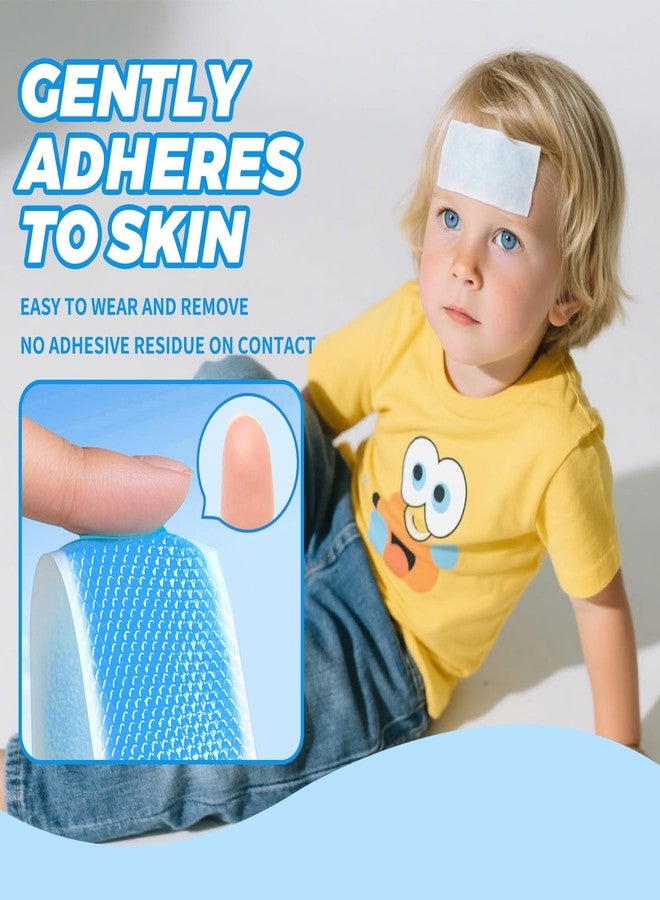 Cozeoa 20 Count Cooling Patches for Kids and Adults, Long Lasting Cooling Gel Patches, Gentle Fever Relief & Summer Cooling Patches for Forehead, Disposable Cold Patch for Travel & Outdoor Activities - Image 4