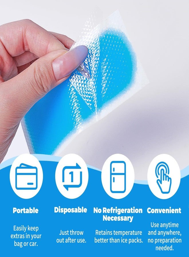 Cozeoa 20 Count Cooling Patches for Kids and Adults, Long Lasting Cooling Gel Patches, Gentle Fever Relief & Summer Cooling Patches for Forehead, Disposable Cold Patch for Travel & Outdoor Activities - Image 5