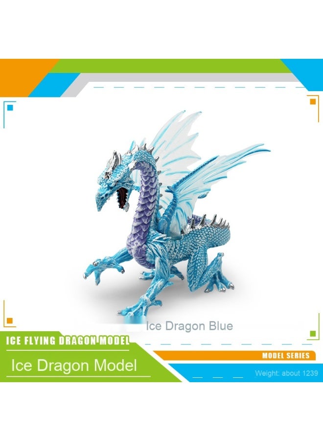 نيبمينينت نموذج تنين سحري مستوحى من الأساطير الغربية - تمثال زينة التنين الجليدي