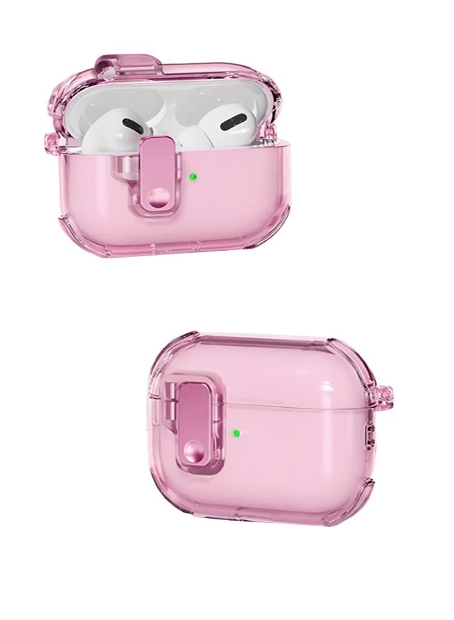 Airpods 4 Case with Keychain, Airpods 4th Generation Case with Cleaner Kit, Soft TPU Shockproof Drop Proof Case Cover for Apple Airpods 4 2024 Pink - Image 3