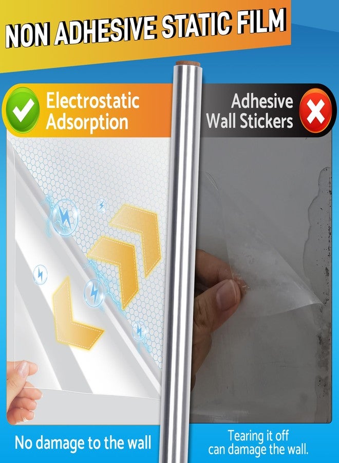 Loiion Clear Wall Protector, Electrostatic Wall Protective Film, Transparent Static Cling Plastic Stickers for Kitchen & Office from Bin, Chair Back, Furniture, Door, Dog, Cat 6.6 ft - Image 3