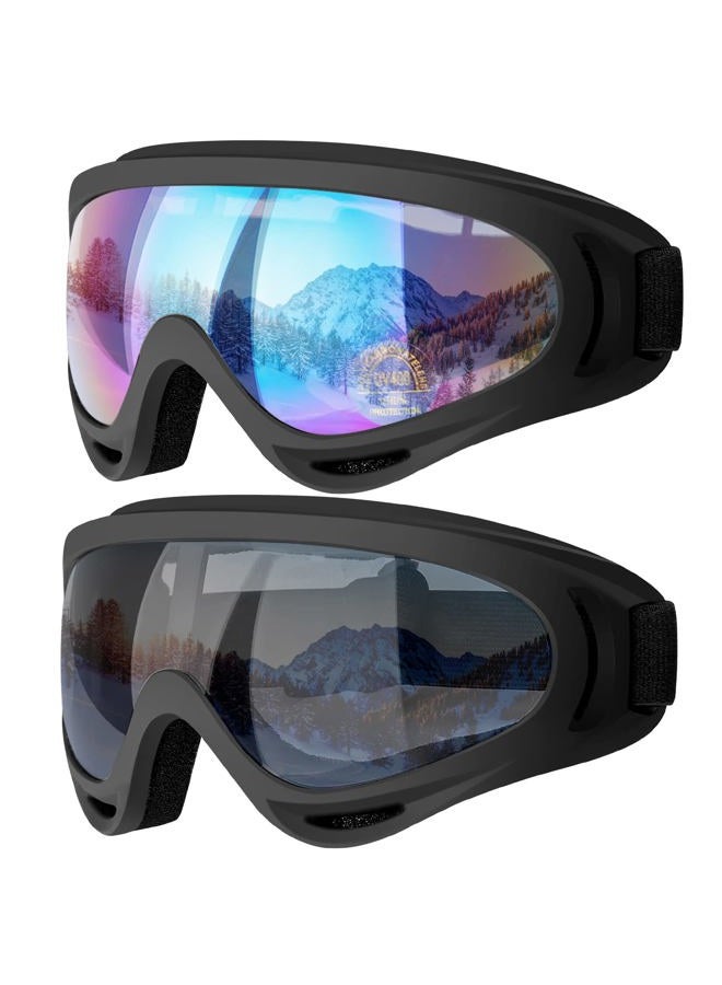 COOLOO Ski Goggles, Motorcycle Goggles, Snowboard Goggles for Men Women & Youth, Kids - Image 1