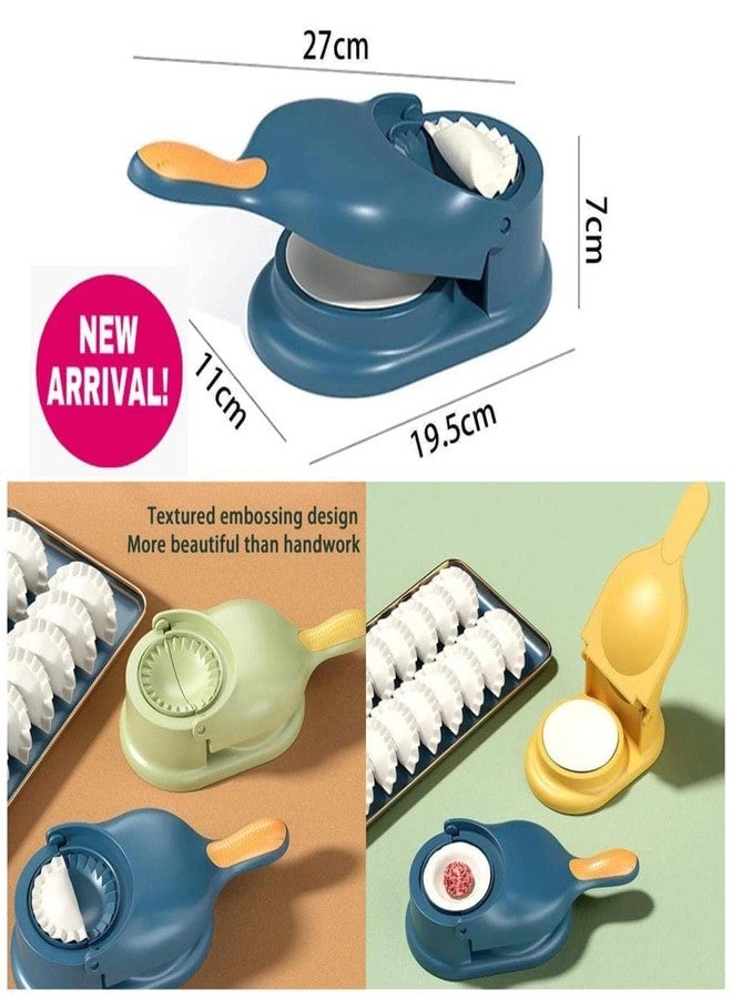 NL TRADERS 2 in 1 Dumpling Momos Ghughra Gujiya Maker Kitchen Accessories Multi Uses Dumpling Baking Pastry Maker (Assorted Color) - Image 4