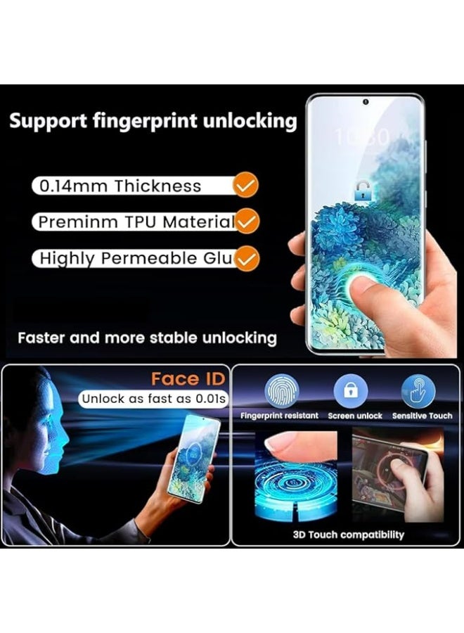 3-Pack Privacy Screen Protector for Samsung Galaxy S21 FE, Anti-Spy Flexible TPU Film, Supports Fingerprint Unlock - Image 3