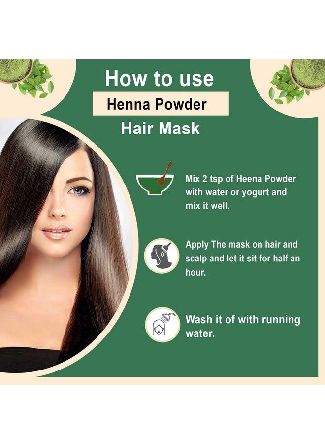  بريجبوتي مسحوق الحناء الطبيعي (200 جرام) بدون مسحوق مهندي الكيميائي لقناع وحزم الشعر - Image 4