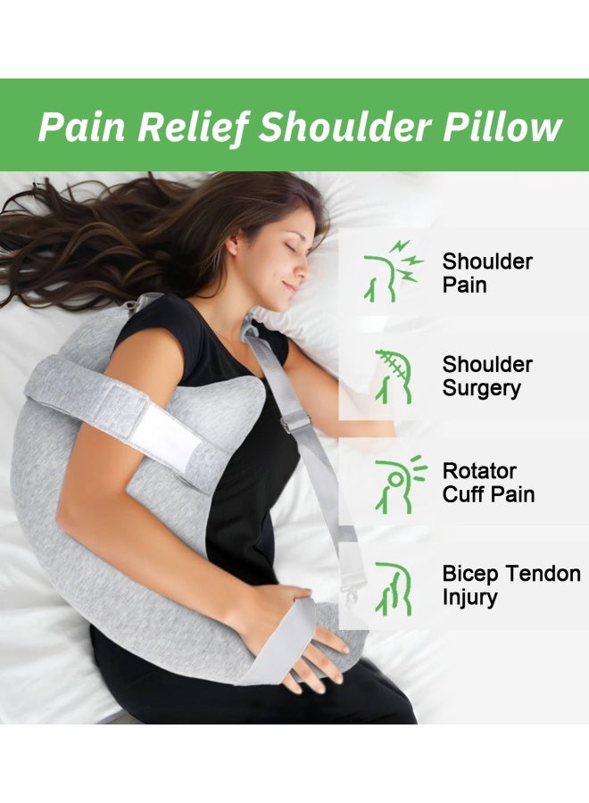 Rotator Cuff Pillow, Post Shoulder Surgery Pillow for Sleeping or Sitting, Shoulder Pain Pillows for Arm Surgery Recovery, Side Sleeper Pillows for Arm Pain and Relie - Image 3