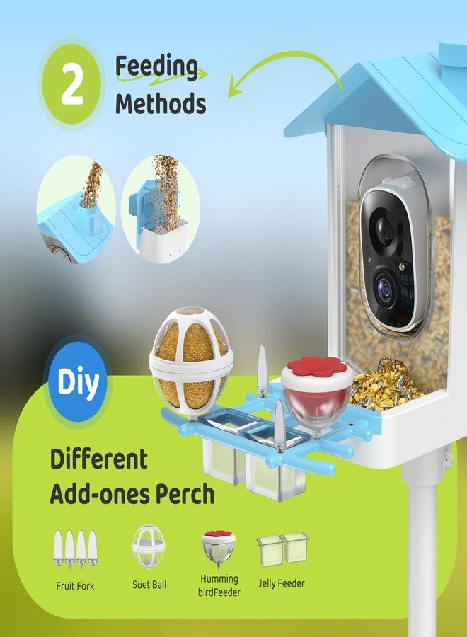 HARYMOR Bird Feeder with Camera, Outdoor Bird Watching Camera, Auto Capture Bird Videos & Motion Detection, Real Time Views, Wireless Camera Ideal Gift for Bird Lover - Image 5