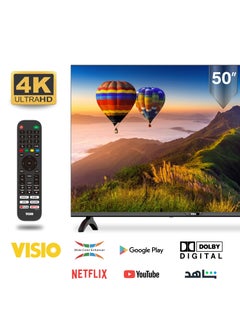 Visio VISIO 50-Inch Frameless 4K Smart Android 14 TV with Built-in Satellite Receiver  - Image 1