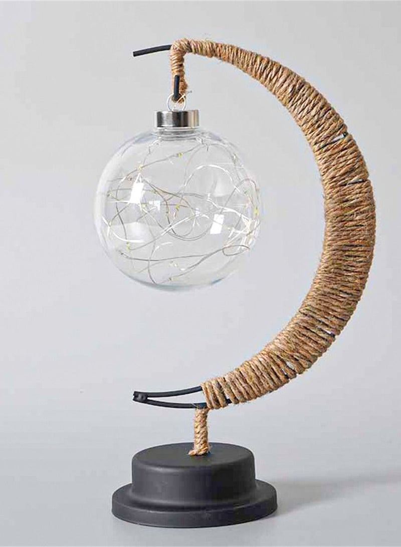 Loquat LED Iron Art Decorative Lamp Arab Style Gurban Festival Atmosphere Lamp 14*13*27cm - Image 2