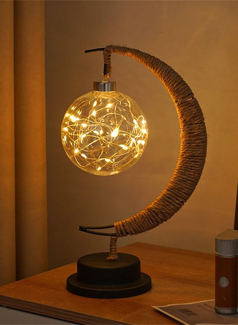 Loquat LED Iron Art Decorative Lamp Arab Style Gurban Festival Atmosphere Lamp 14*13*27cm - Image 1