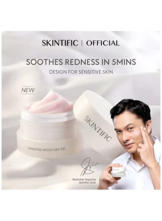 SKINTIFIC Sensitive Moisture Gel For Reduce redness Moisturizer Face Cream For Acne-Prone Skin 30g - Image 5