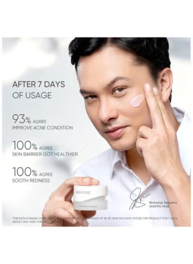 SKINTIFIC Sensitive Moisture Gel For Reduce redness Moisturizer Face Cream For Acne-Prone Skin 30g - Image 4