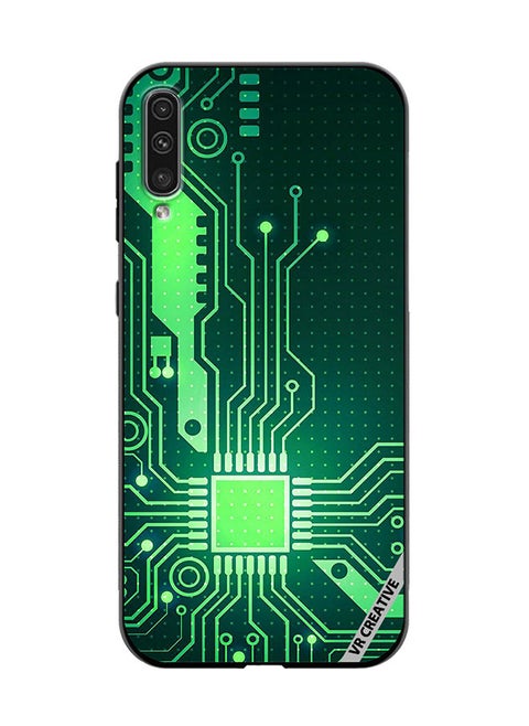 Protective Case Cover For Samsung Galaxy A70/A70s Circuit Design Multicolour