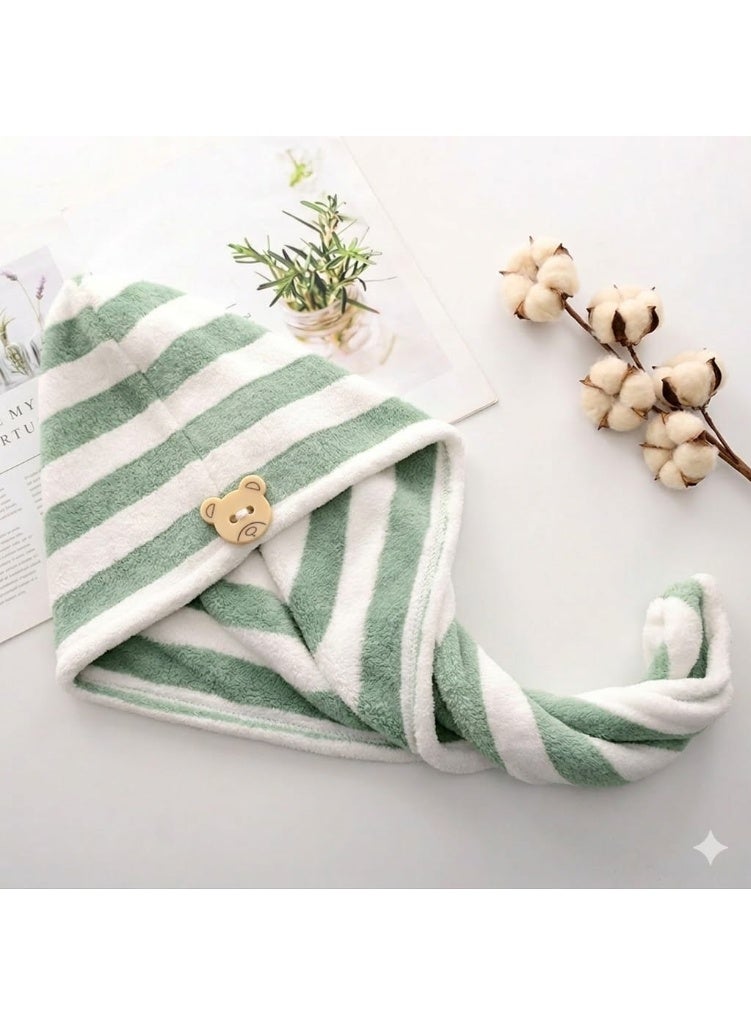 Hair Towel Microfiber Hair cap For Drying Hair Faster, without Frizz, in Cute Shapes