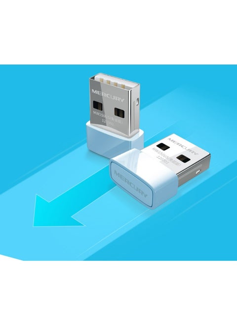 Mercury USB WiFi Adapter, Wireless WiFi 6 Network Adapter for PC, for Desktop, 2.4GHz and 5GHz Dual Band, Stable and Longer Distance, Plug and Play. Compatible with Windows 11/10 Linux, Blue
