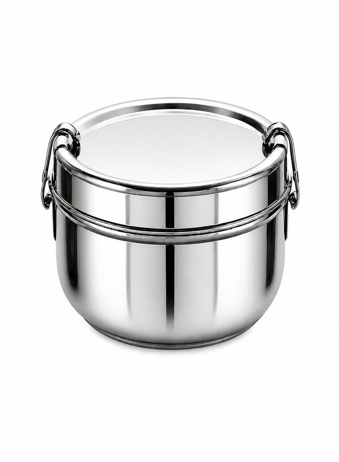 Vooli High Quality Stainless Steel Lunch Box Rust Free Airtight Tiffin Box for School Office Meals School Lunch – Bacchon ke liye roti, sabji, Fruits ya Snacks Carry karne ke liye Best Size 10CM - Image 4