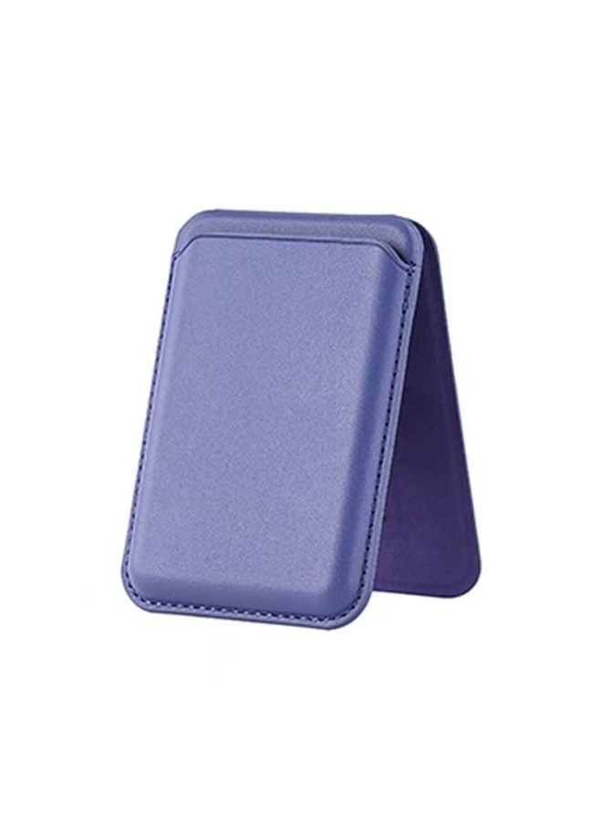Magsafe Card Case For Apple 16 Strong Magnetic Adsorption IPhone Series Hinge Bracket Leather Case New-Color:Purple Double Row Strong Magnetic Adsorption Exquisite Packaging Box - Image 1