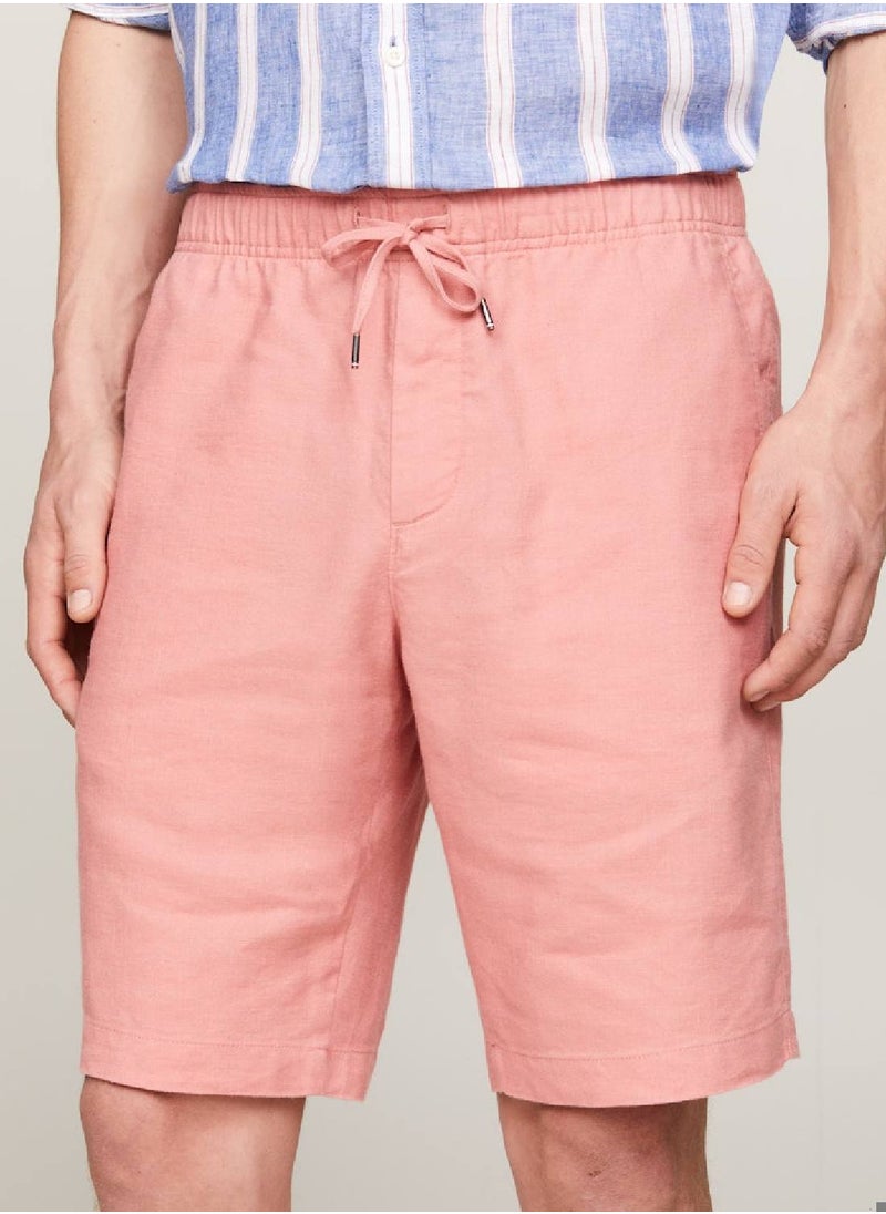 TOMMY HILFIGER Harlem Drawstring Skinny Fit Chino Shorts -  Linen,  - Image 1