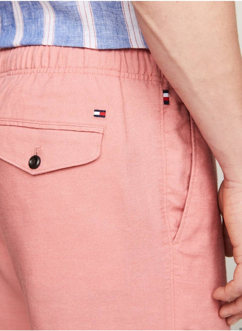 TOMMY HILFIGER Harlem Drawstring Skinny Fit Chino Shorts -  Linen,  - Image 3