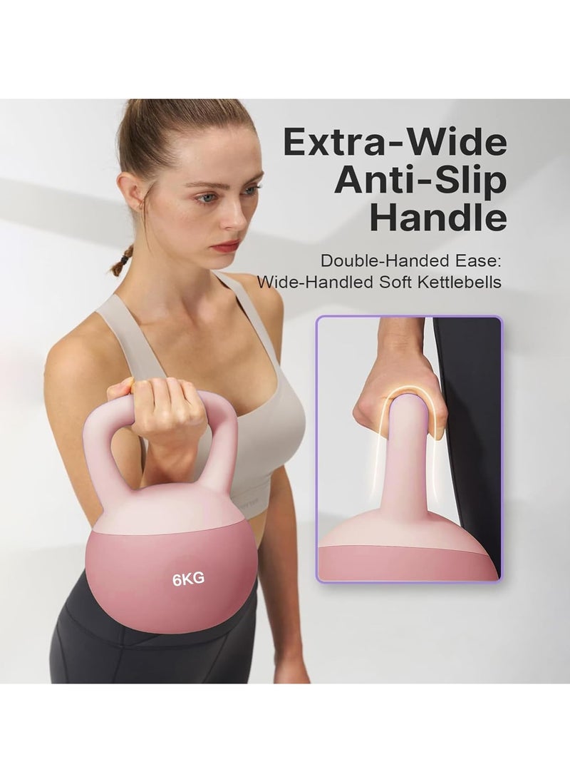 YQbest Soft Kettlebell, Strength Training Kettlebell Anti-Slip Grip Weight for Home Workouts 6KG  - Image 5