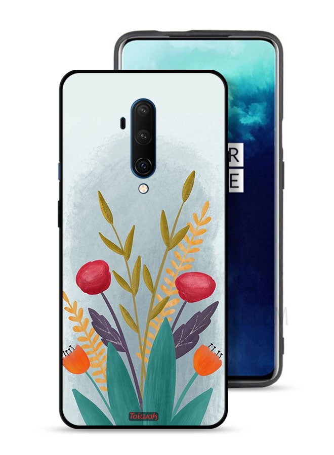 Tolwak OnePlus 7T Pro Protective Case Cover Plants Drawing Art - Image 1