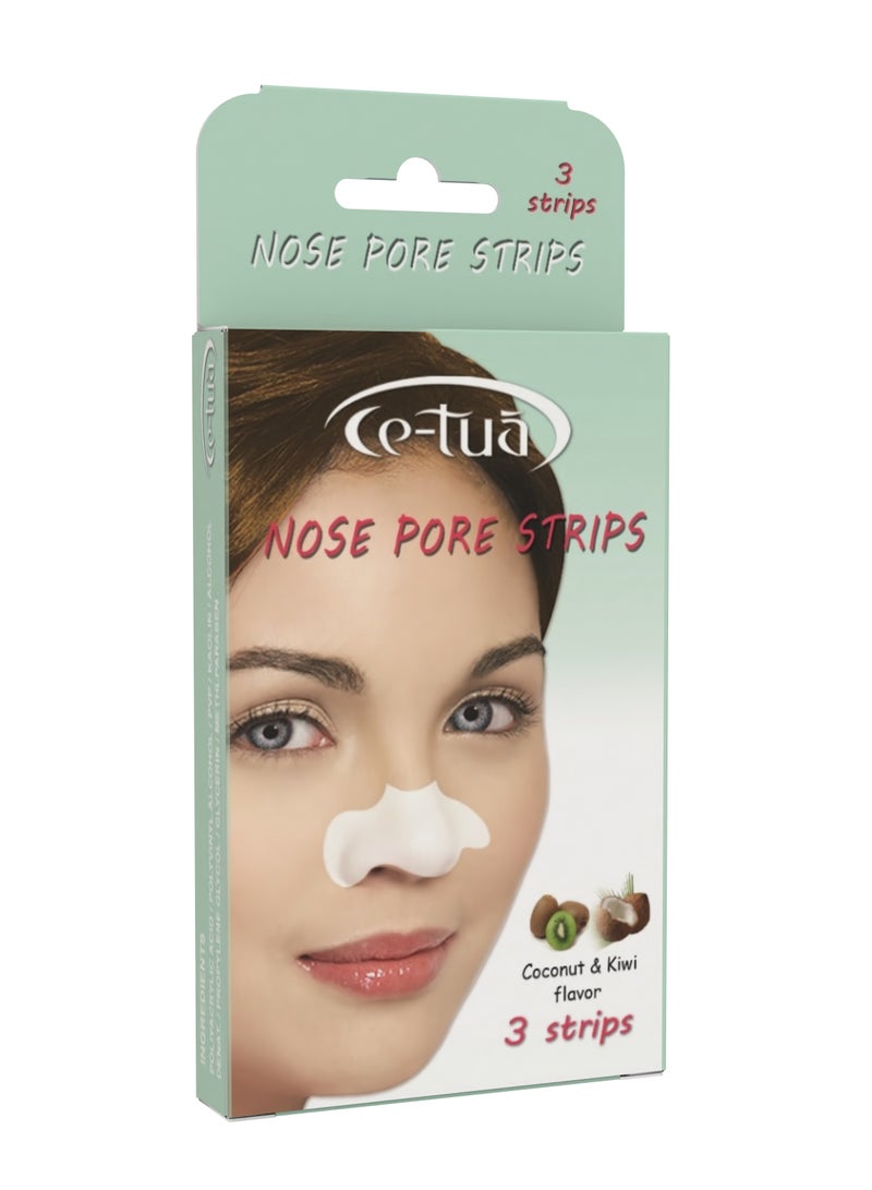 سي-توا شرائط سيتواه لتنقية المسام وازالة الرؤوس السوداء - 3 شرائط - كيوى & جوز الهند - Image 4