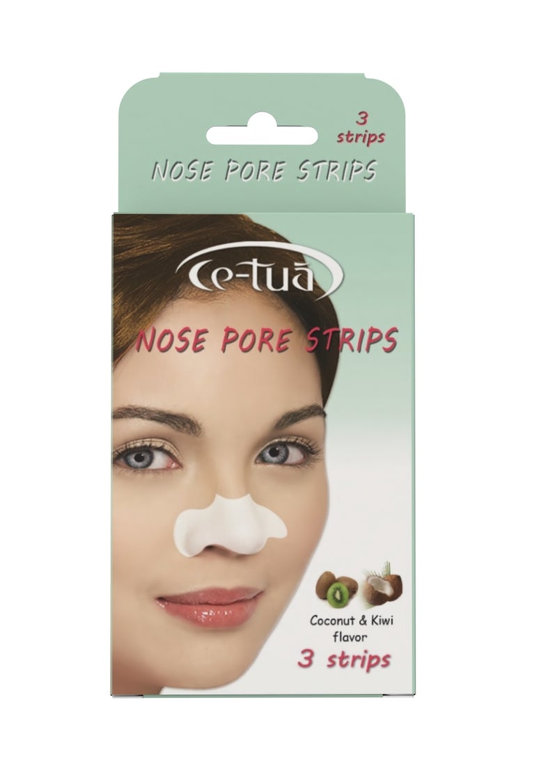 سي-توا شرائط سيتواه لتنقية المسام وازالة الرؤوس السوداء - 3 شرائط - كيوى & جوز الهند - Image 1