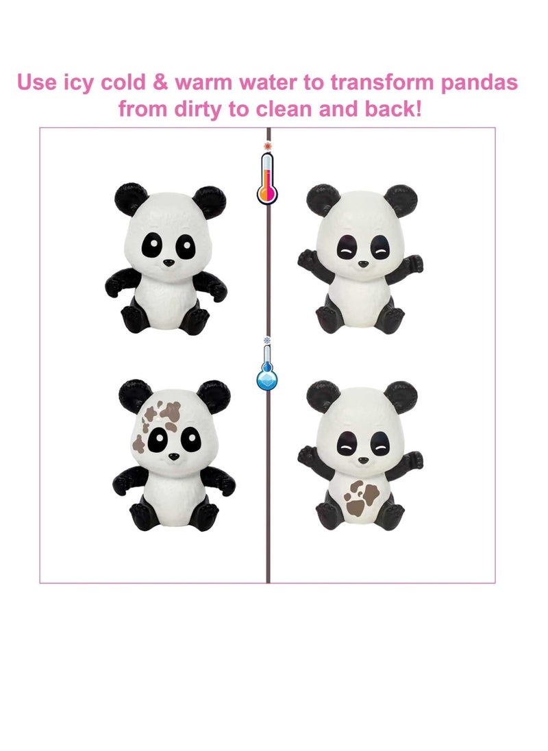 Barbie - Doll and Accessories, Panda Care and Rescue Playset with Vet Doll, 2 Pandas with Color-Change Transformation and 20+ Pieces - Image 1