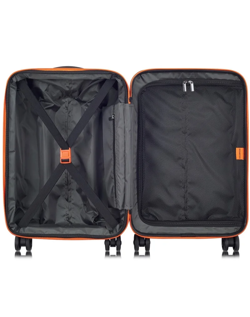 DELSEY Paris  Delsey Paris Securitec Citadel 54 cm hardside 4-double wheeled expandable cabin luggage trolley - green  | Best Price UAE