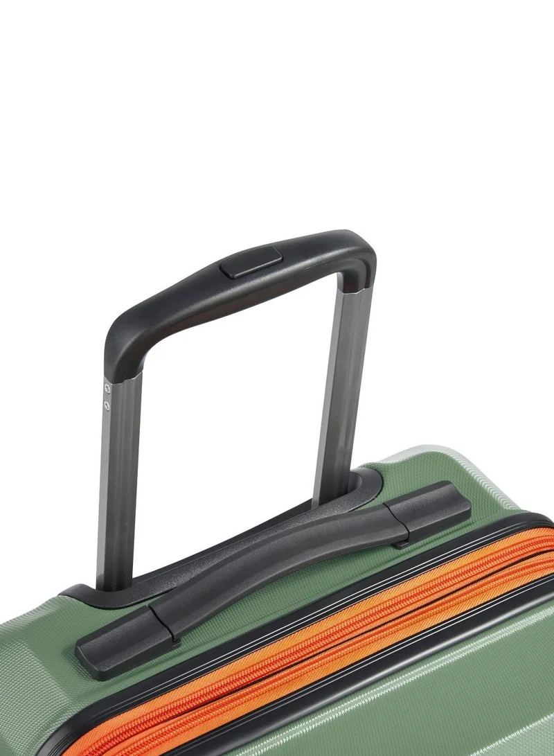 DELSEY Paris  Delsey Paris Securitec Citadel 54 cm hardside 4-double wheeled expandable cabin luggage trolley - green  | Best Price UAE
