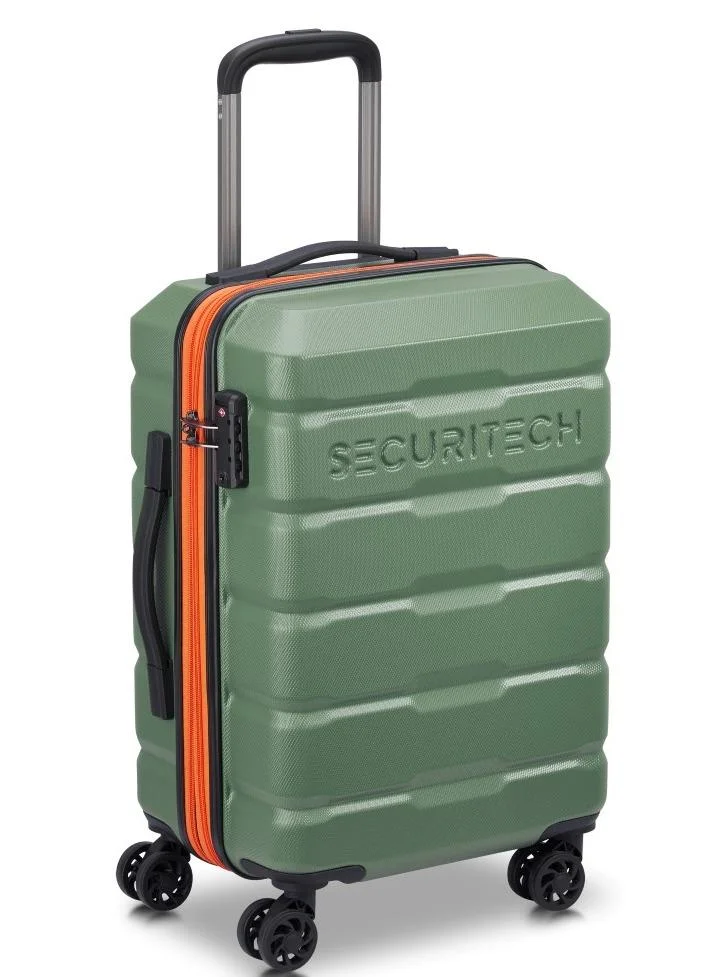 DELSEY Paris  Delsey Paris Securitec Citadel 54 cm hardside 4-double wheeled expandable cabin luggage trolley - green  | Best Price UAE