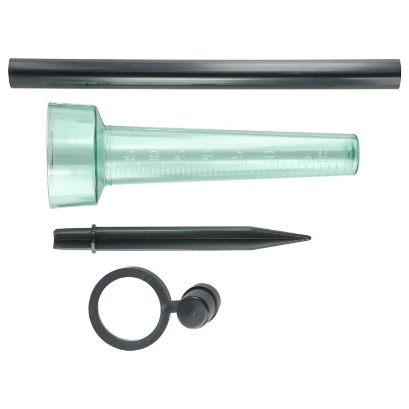 Rain Gauge 9.6 Inch Plastic Tube for Garden Lawn Water Measurement - Image 4