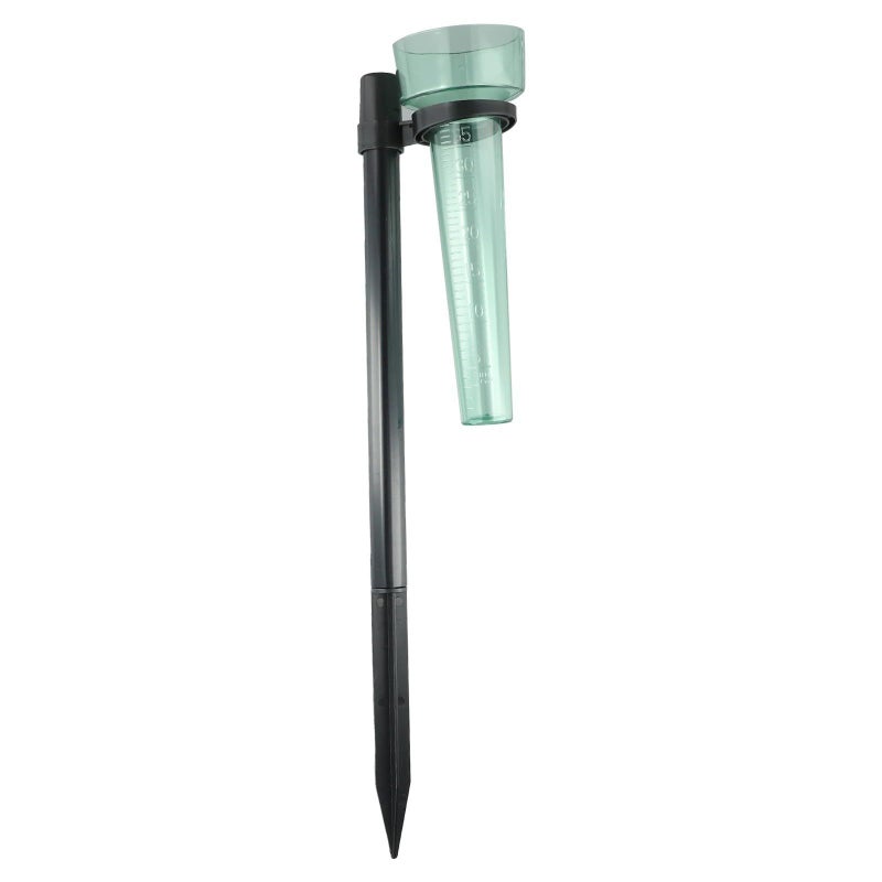 Rain Gauge 9.6 Inch Plastic Tube for Garden Lawn Water Measurement - Image 1