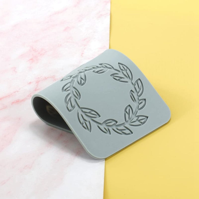 TUKE Lace Molds for Cake Decorating 3D Leaf Silicone Molds for Baking Gummy Molds Clay Fondant Molds Lace Mats Flower Honeycomb Bee Pattern for Sugar Chocolate Polymer (Leaf_8.6x4x0.12inch_R) - Image 5