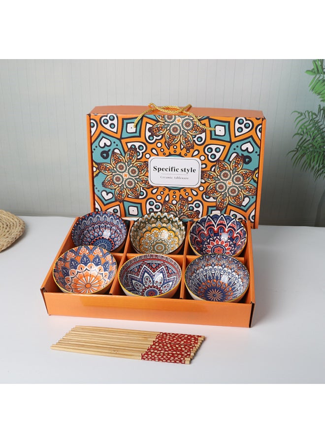 general Bohemian Tableware 6-Piece Set, Exquisite Gift Box, For Home Use & Gifting - Image 1