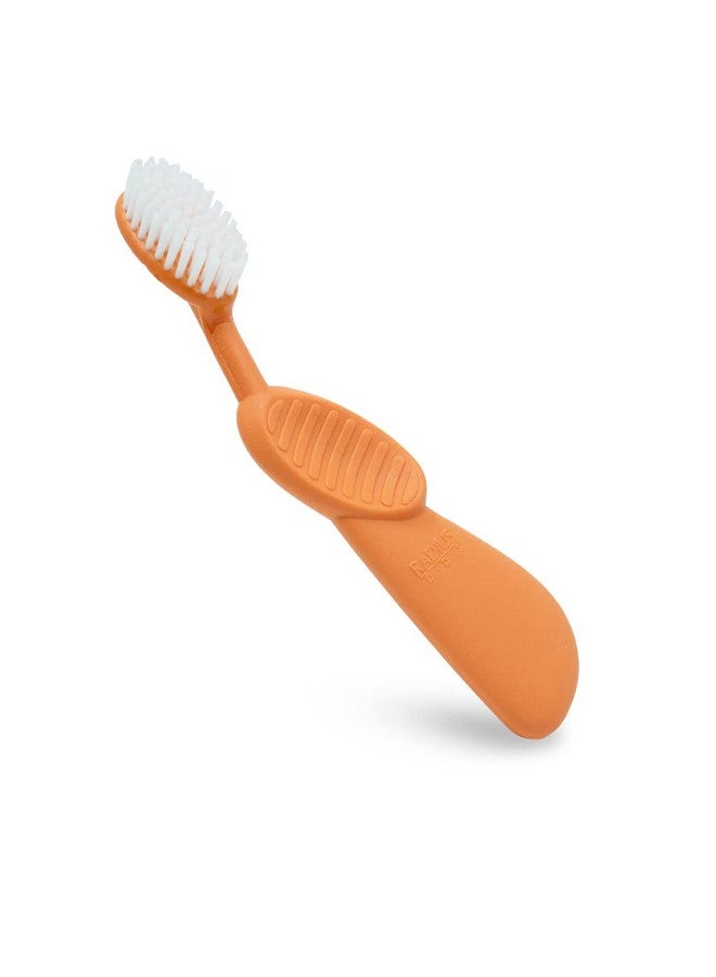Radius Toothbrush Flex Brush Bpa Free & Ada Accepted Designed To Improve Gum Health & Reduce Gum Issues - Right Hand - Orange White - Pack Of 1 - Image 3