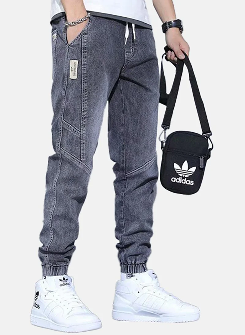 YUNIQEE Black Solid Mid Rise Jogger