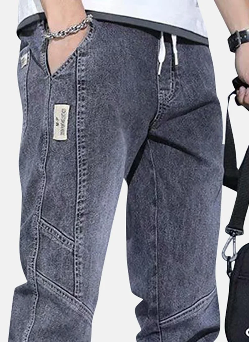 YUNIQEE Black Solid Mid Rise Jogger