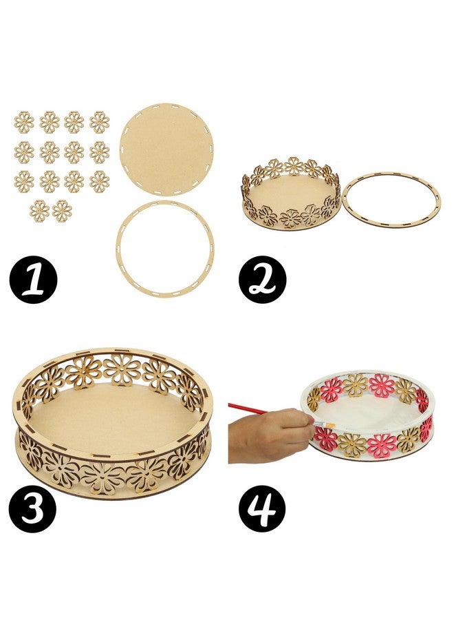 كوكوموكو كيدز مجموعة أدوات صنع صينية خشبية من COCOMOCO للأطفال - مواد فنية وحرفية للبالغين - هدايا عيد ميلاد للبنات والأولاد - Image 4