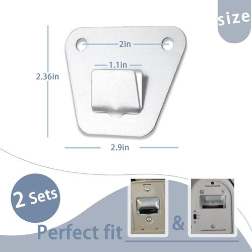 LUTQ 2-Set Heavy Duty Wall Fan Mounting Bracket - Solid Steel, with Fastening Screws, Oscillation Fans Hidden Holder - Image 3