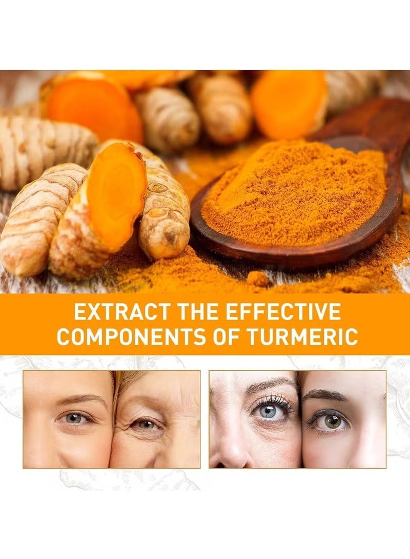 SADOER Turmeric Face Cream, Anti Aging Face Cream, for Radiant&Glowing Skin, Natural Turmeric Cream Skin Care, With Vitamin C-Dark Spot Remover for Face for Anti Aging, Firming Fine Lines, Moisturizing - Image 3