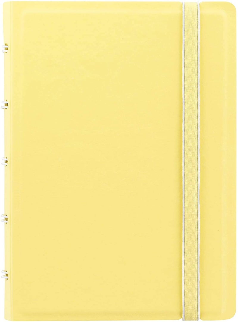 Filofax B115062U Refillable Pastel colors, Notebook, Pocket Size, 112 Cream colored moveable pages. Includes 4 Indexes (one with pocket), a page marker and elastic closure, Lemon - Image 2