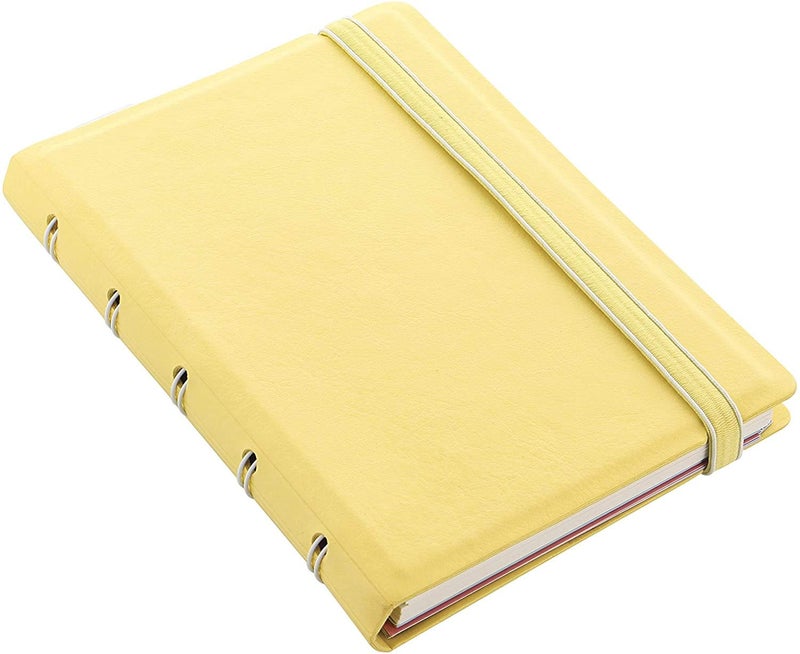 Filofax B115062U Refillable Pastel colors, Notebook, Pocket Size, 112 Cream colored moveable pages. Includes 4 Indexes (one with pocket), a page marker and elastic closure, Lemon - Image 3